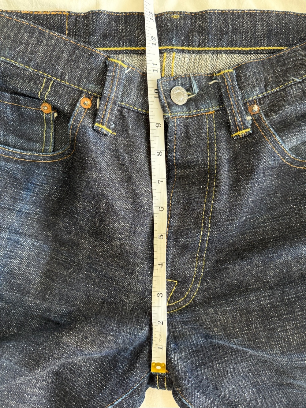 The Strike Gold SG7104 Super Slubby Series 17oz Slubby Selvedge Jeans - Picture 6 of 11
